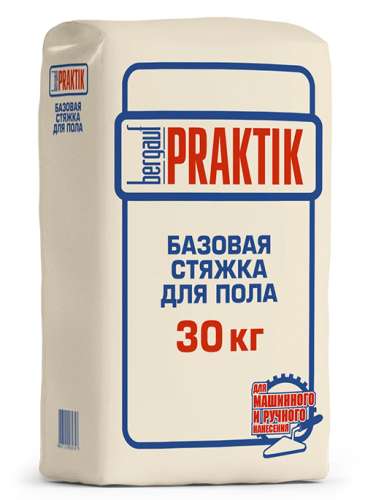 Praktik Базовая стяжка для пола М 200, 30 кг, Bergauf